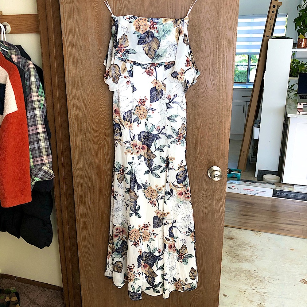 Lulus Bridesmaids Drop Shoulder Dress